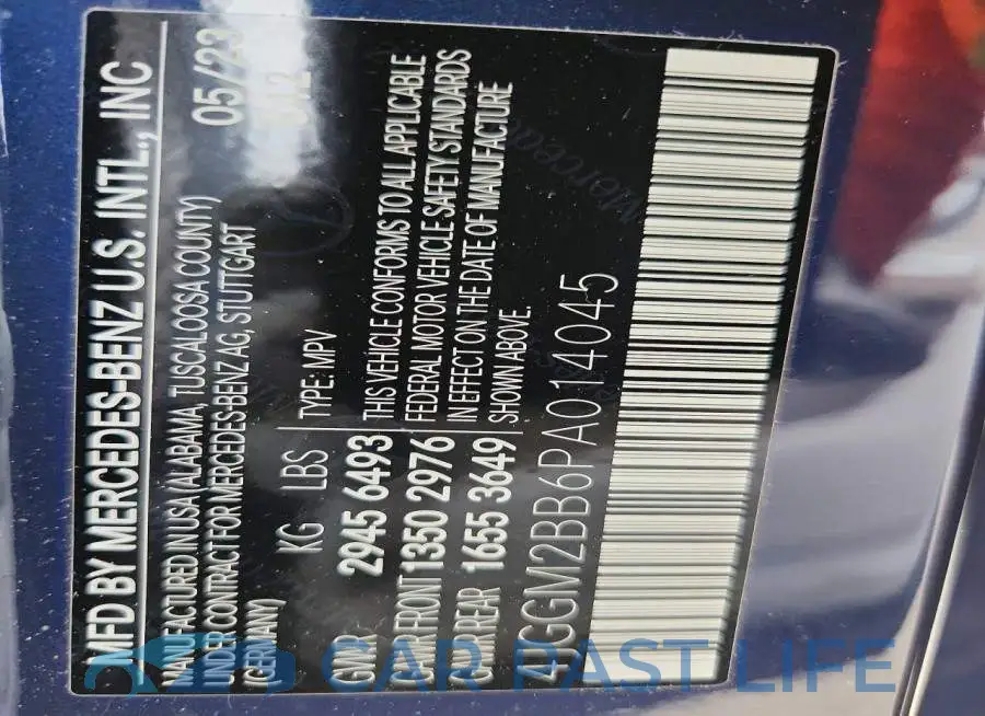 4JGGM2BB6PA014045# 13