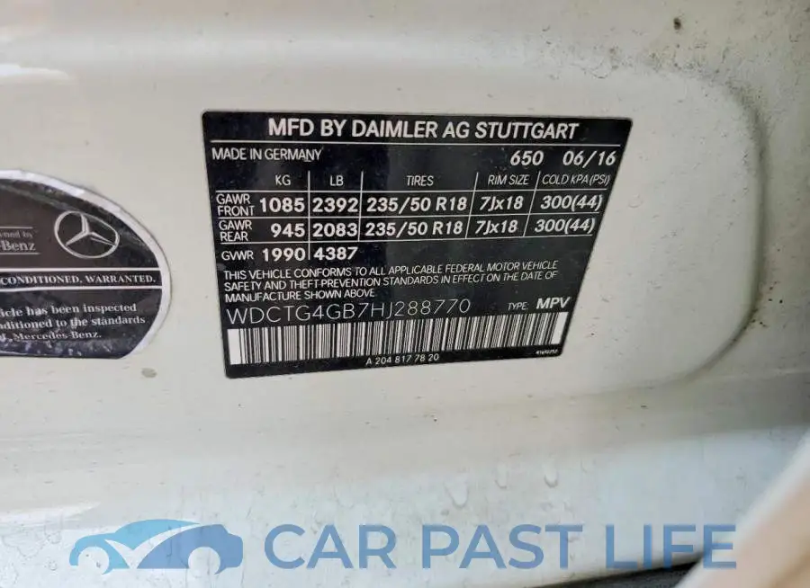WDCTG4GB7HJ288770# 14