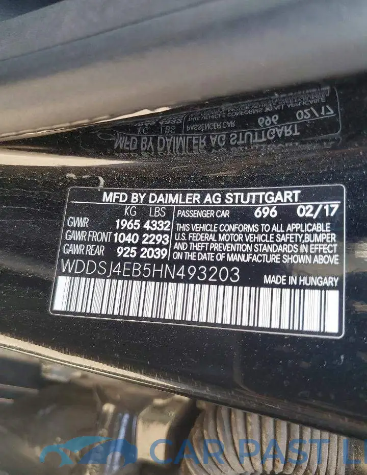 WDDSJ4EB5HN493203# 12