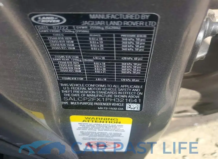 SALCP2FX1PH321641# 12