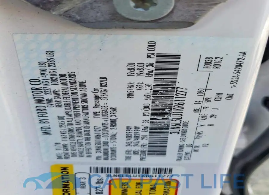 3LN6L5LU1KR611277# 12
