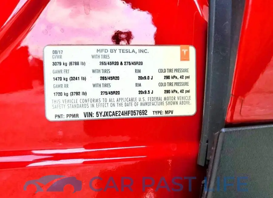 5YJXCAE24HF057692# 13