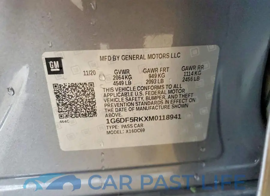 1G6DF5RKXM0118941# 12