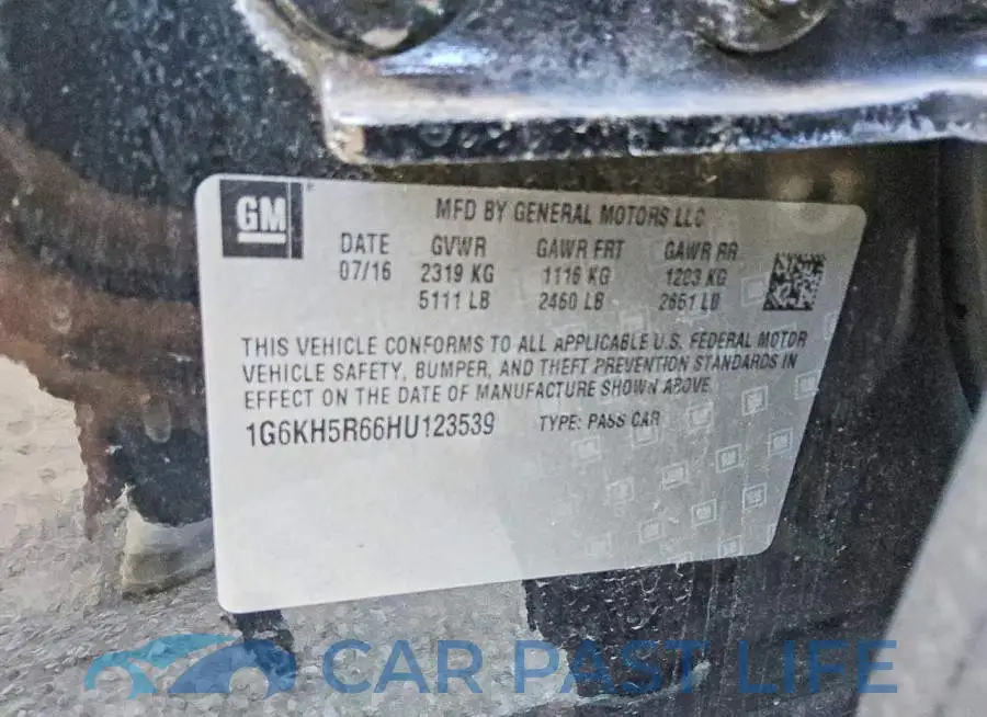 1G6KH5R66HU123539# 12