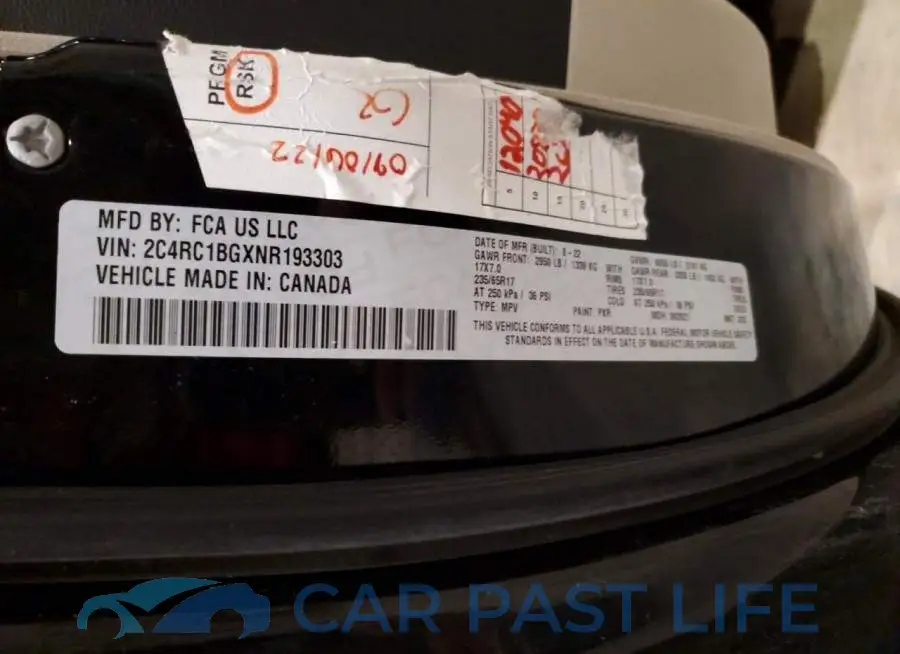 2C4RC1BGXNR193303# 13