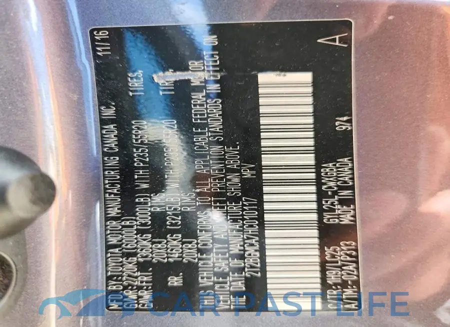 2T2BGMCA7HC010117# 13