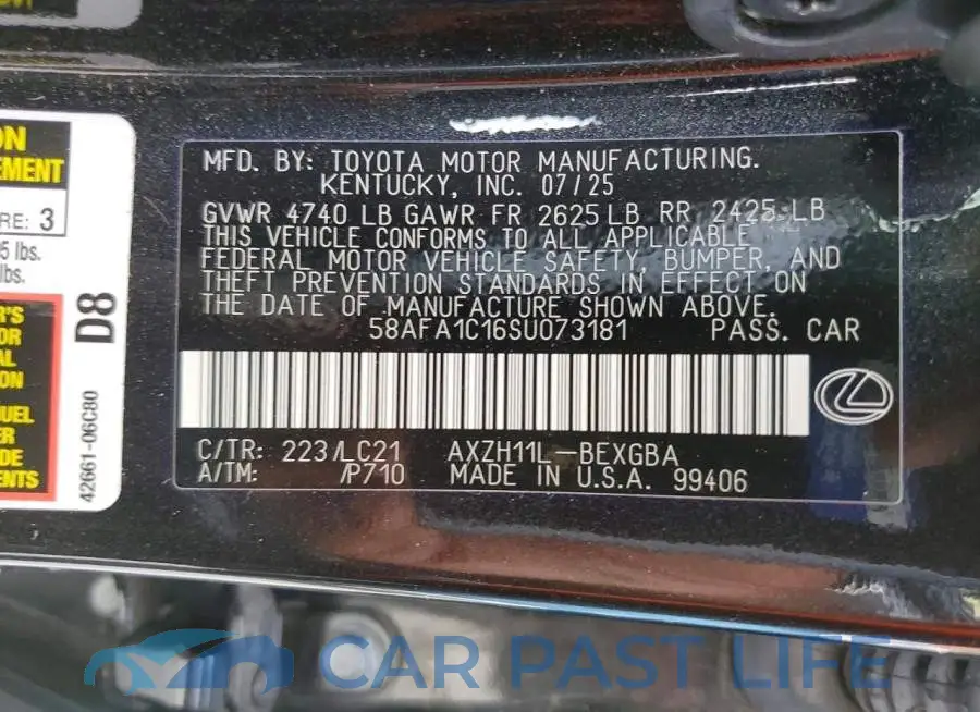 58AFA1C16SU073181# 12