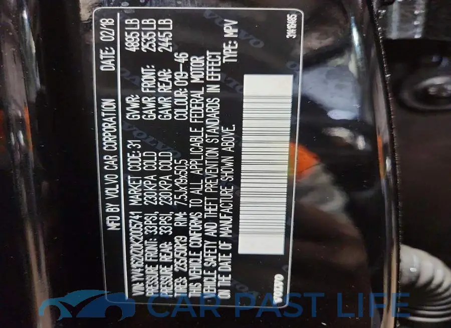 YV4162XZ0K2005741# 13