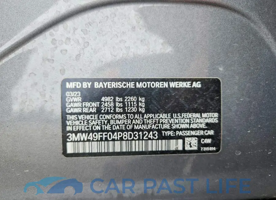 3MW49FF04P8D31243# 12
