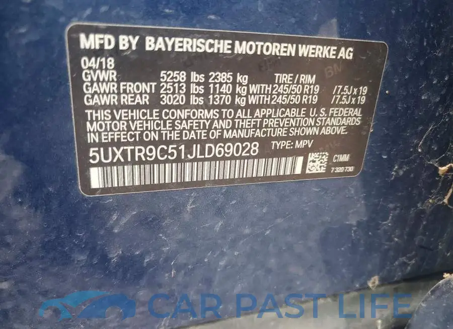5UXTR9C51JLD69028# 13