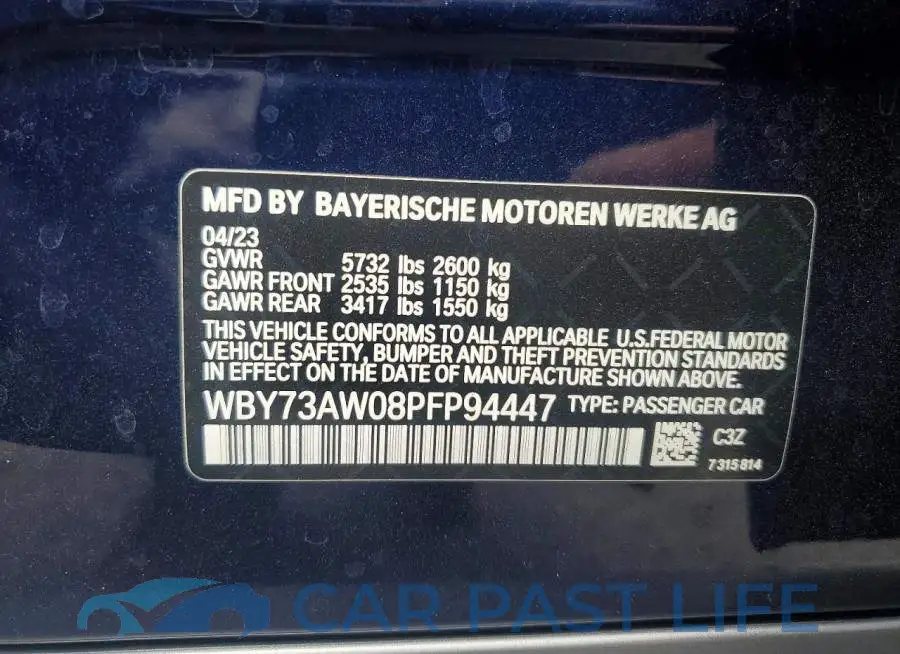WBY73AW08PFP94447# 12