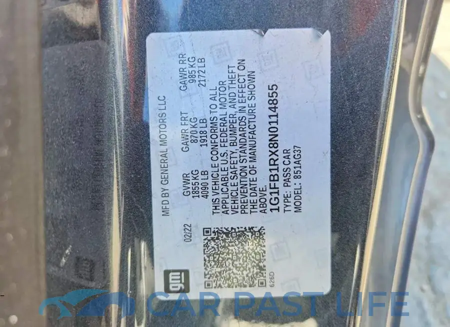 1G1FB1RX8N0114855# 13