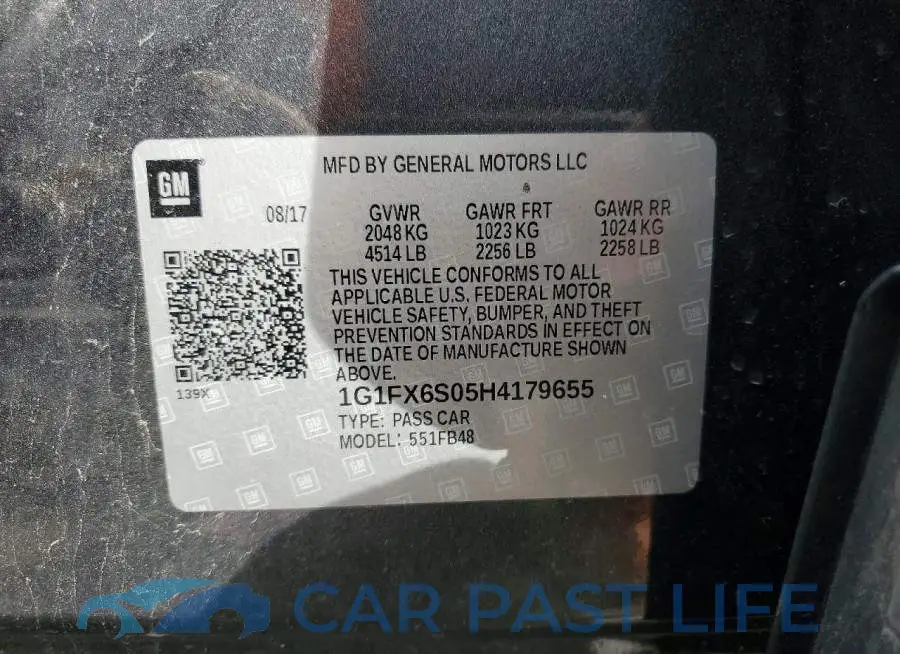 1G1FX6S05H4179655# 13