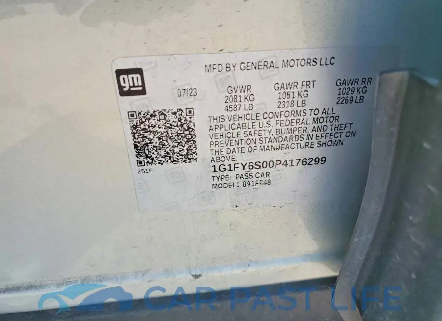 1G1FY6S00P4176299# 13