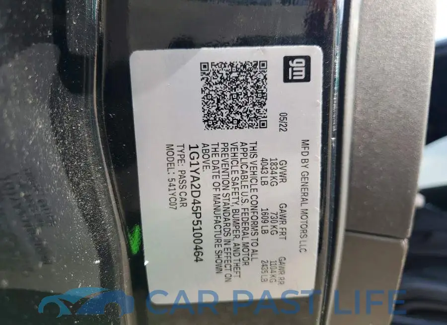 1G1YA2D45P5100464# 12