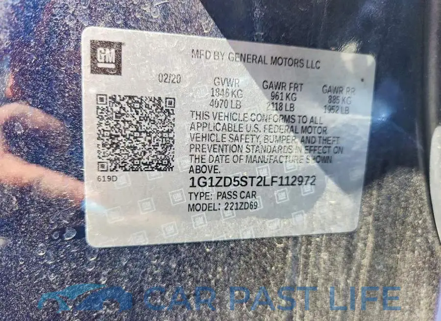 1G1ZD5ST2LF112972# 12