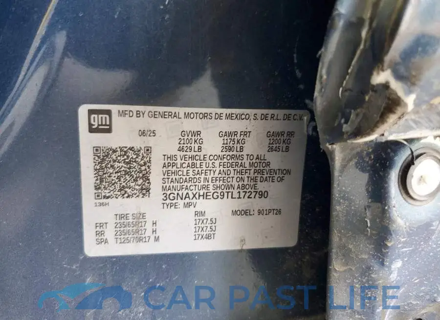 3GNAXHEG9TL172790# 12