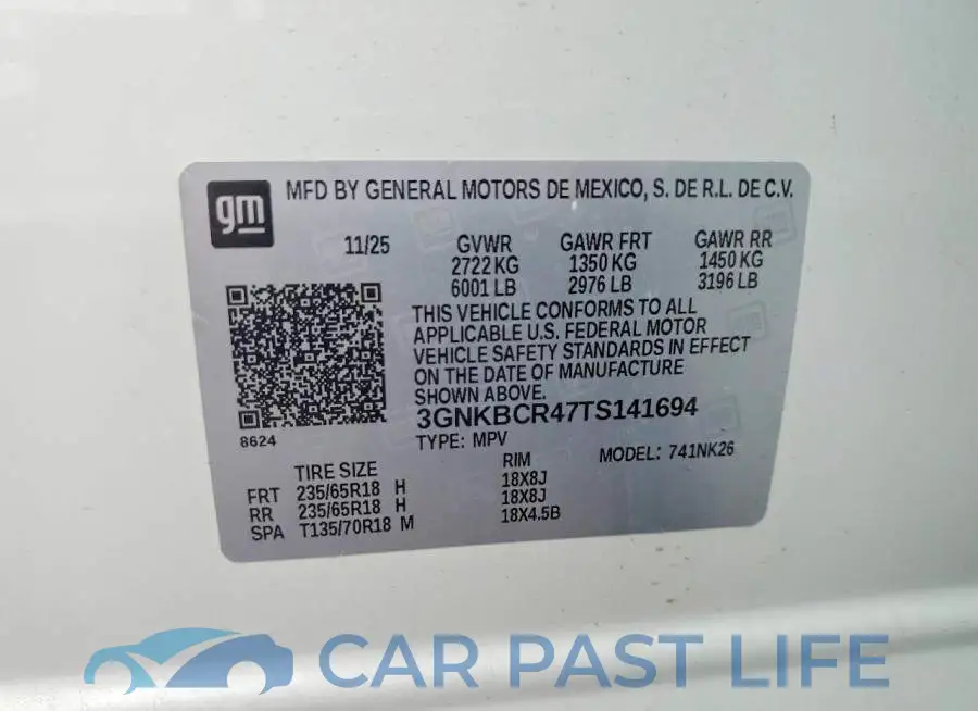 3GNKBCR47TS141694# 13
