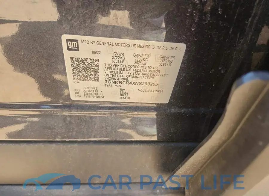 3GNKBCR4XNS203205# 13