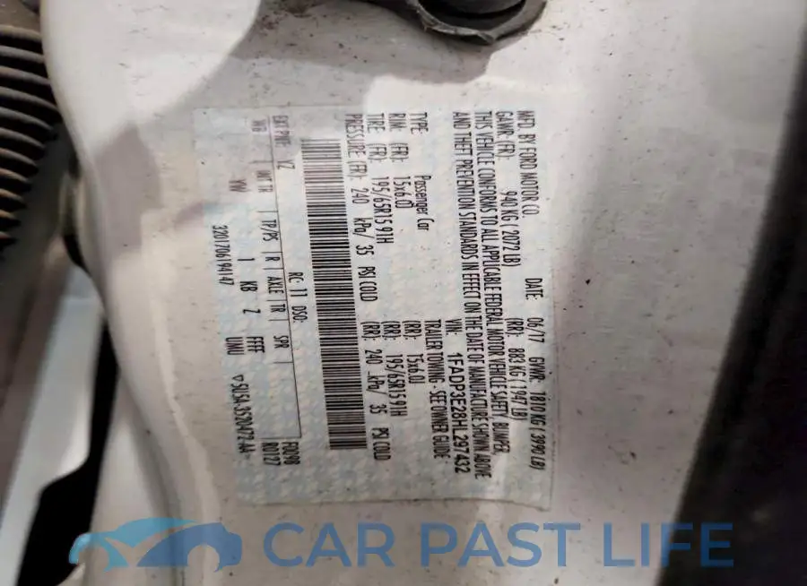 1FADP3E28HL297432# 12