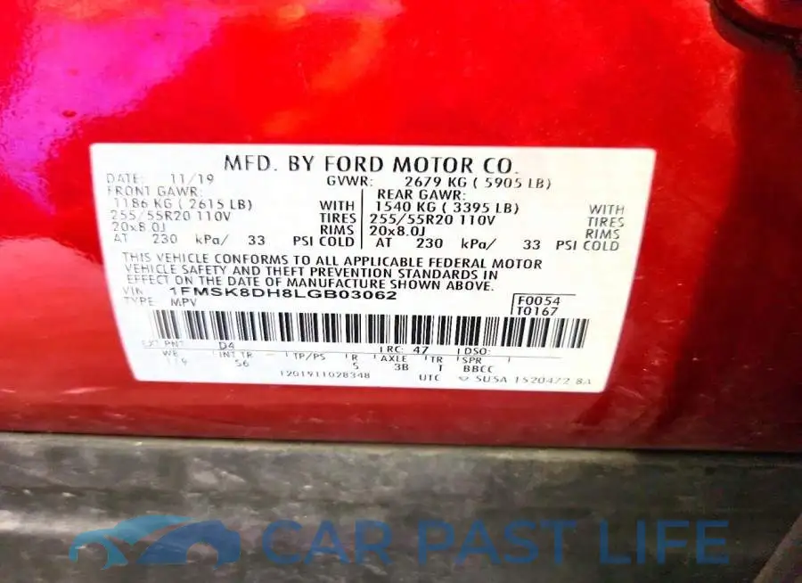 1FMSK8DH8LGB03062# 13