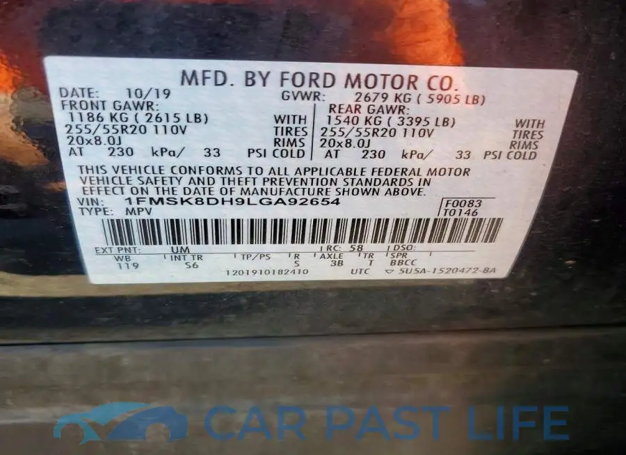 1FMSK8DH9LGA92654# 14
