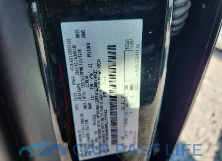 1FT7W2BN6MEC55942# 12