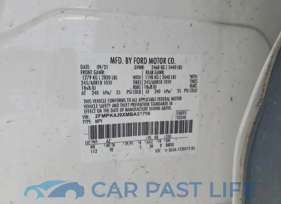 2FMPK4J9XMBA31706# 13