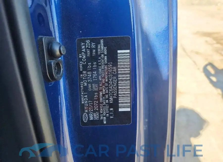 KMHTC6AD4HU316591# 13