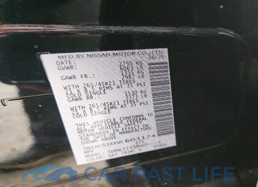 5N1AC0JXXVC603174# 14