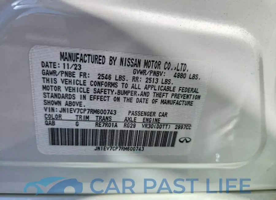 JN1EV7CP7RM600743# 12