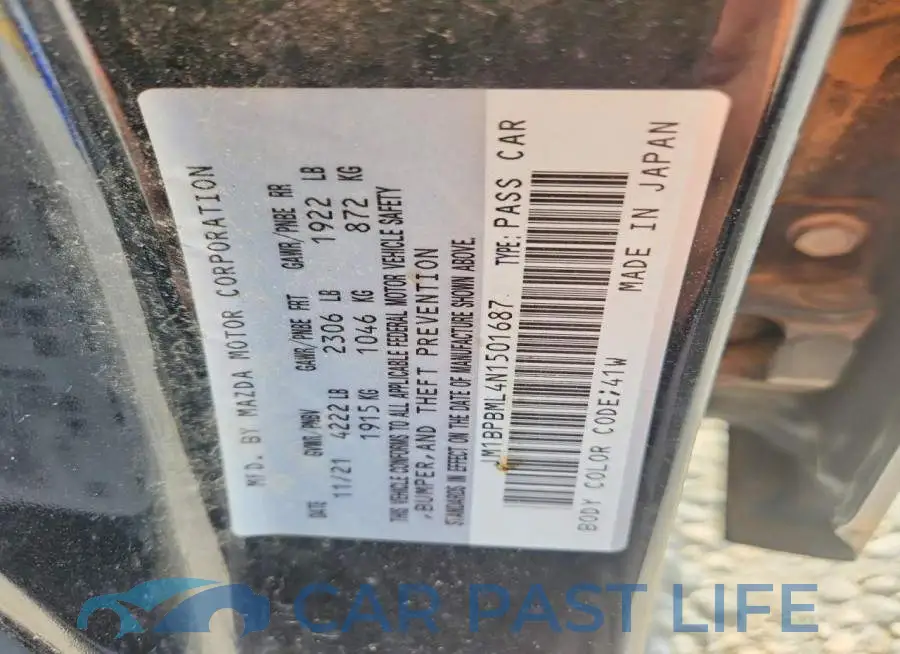JM1BPBML4N1501687# 12