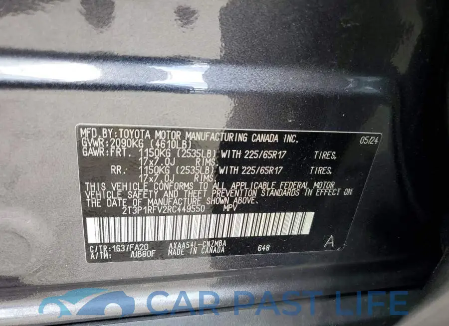 2T3P1RFV2RC449550# 13