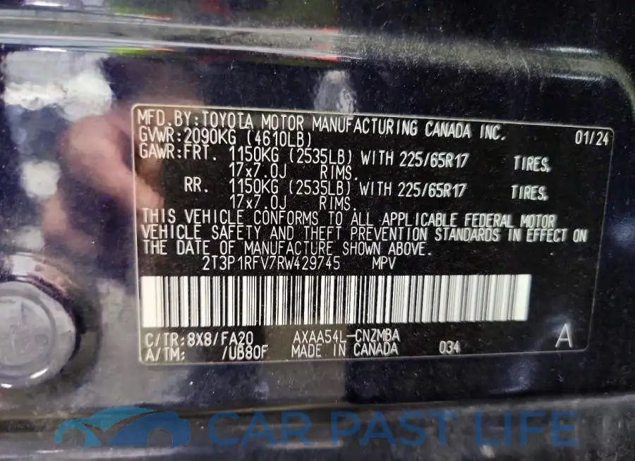 2T3P1RFV7RW429745# 12