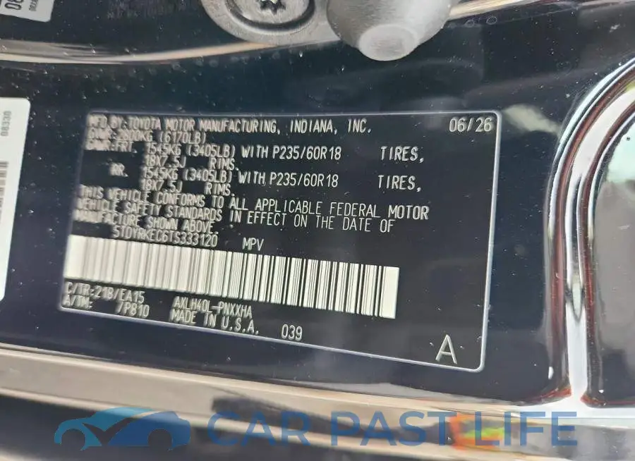 5TDYRKEC6TS333120# 12