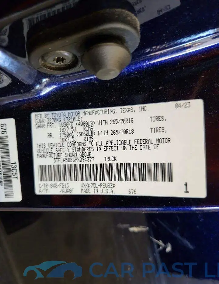 5TFLA5DB3PX094377# 12