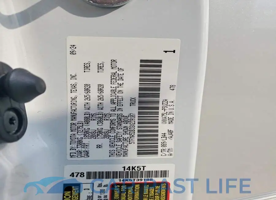 5TFMA5DB3SX239107# 12