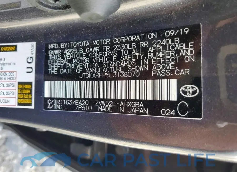 JTDKARFP5L3138070# 12