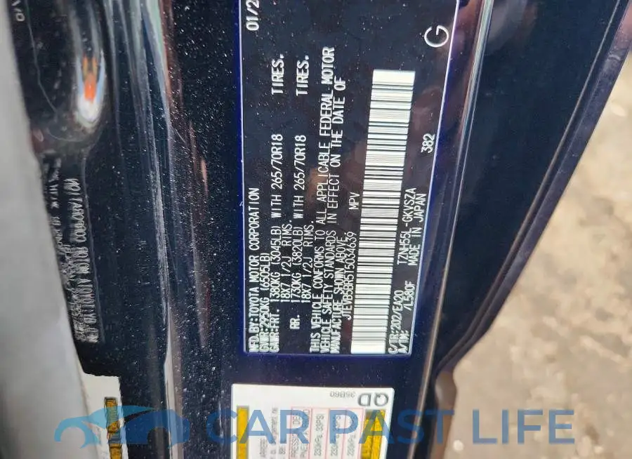 JTEVB5BR5T5034639# 12