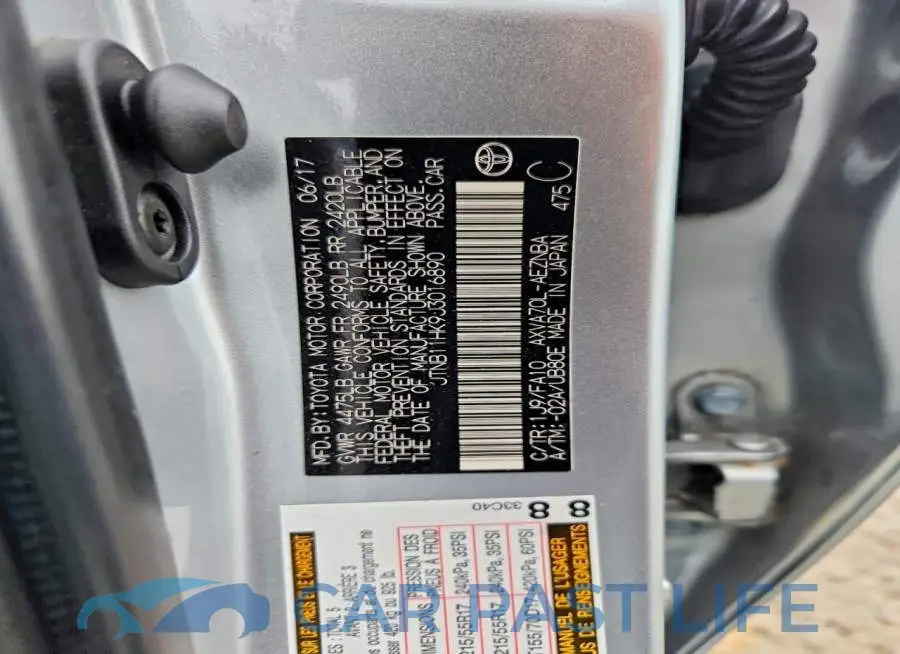 JTNB11HK9J3016890# 12