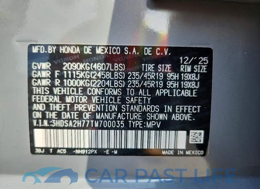 3HDSA2H77TM700035# 14