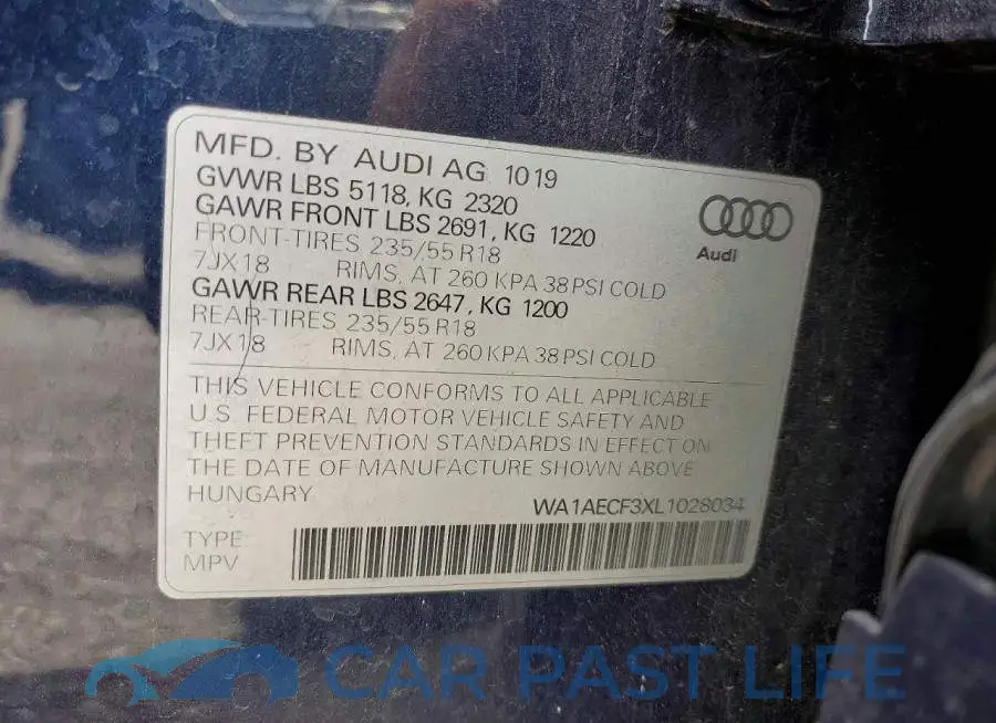 WA1AECF3XL1028034# 14