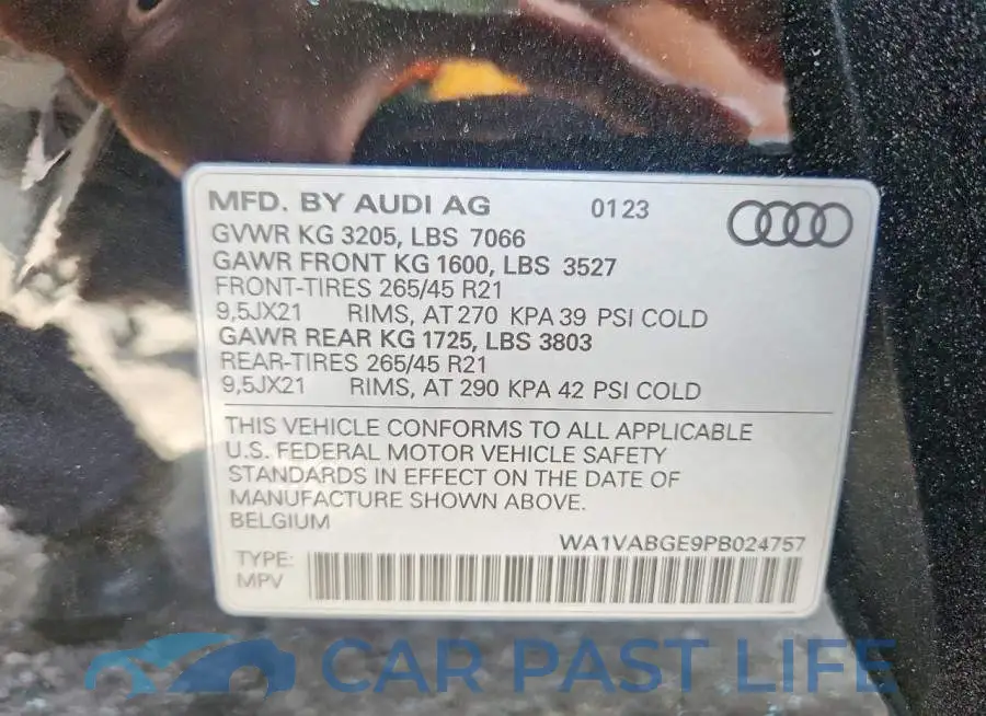 WA1VABGE9PB024757# 14