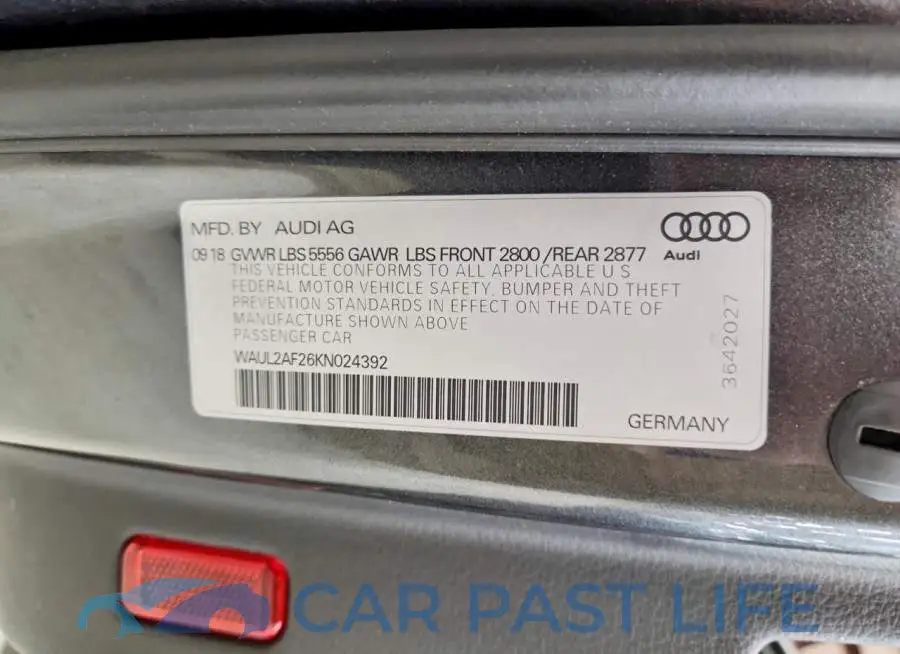 WAUL2AF26KN024392# 12