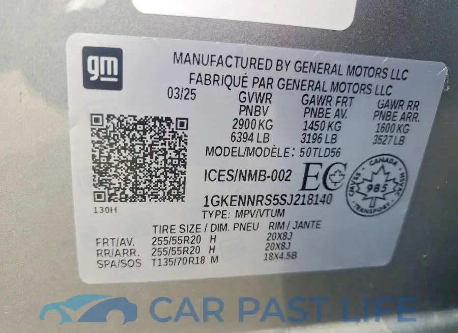 1GKENNRS5SJ218140# 13