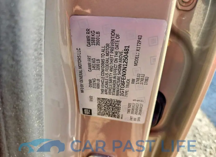 1GTG6FENXN1250481# 12
