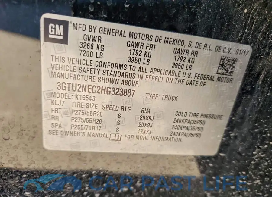 3GTU2NEC2HG323887# 12