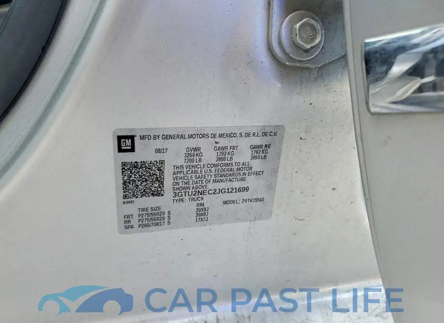 3GTU2NEC2JG121699# 12