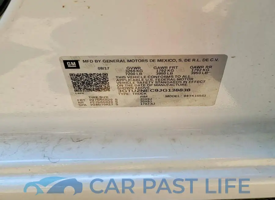 3GTU2NEC9JG138838# 12