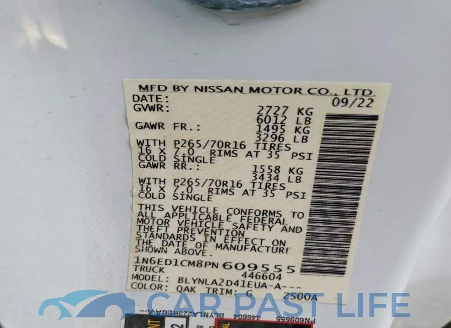 1N6ED1CM8PN609555# 13